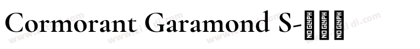 Cormorant Garamond S字体转换